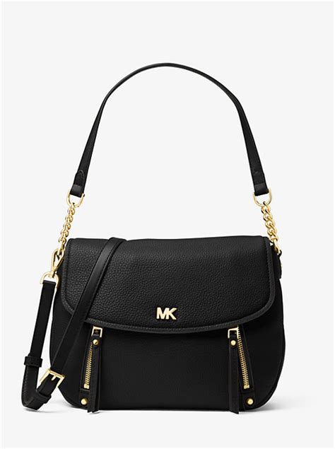 MICHAEL KORS Evie Medium Pebbled Leather Shoulder Bag